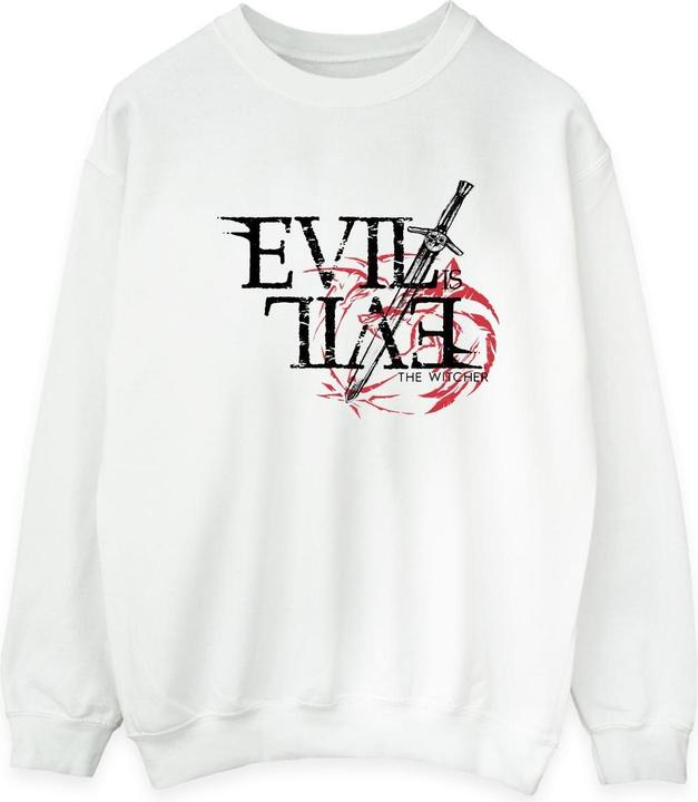 Produktbild Netflix The Witcher Evil Is Evil Sweatshirt (L)