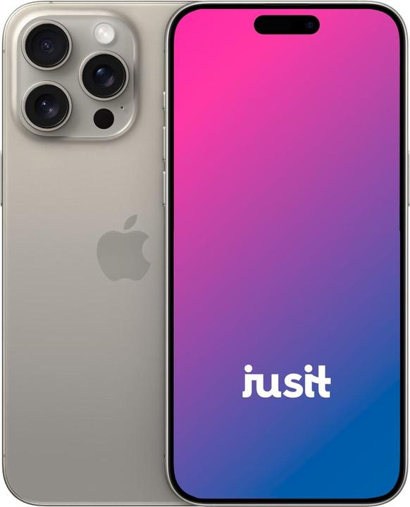 jusit iPhone 15 Pro Max (256 GB, Natural Titanium, 6.70", 48 Mpx, SIM + eSIM, B / Very good)