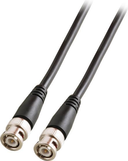 Produktbild EFB Elektronik Koax-Kabel RG59 C/U 75Ohm 2 x Stecker gerade, 1,0m RG59 B/U, 75 Ohm, schwarz (75 dB, Antennenkabel)
