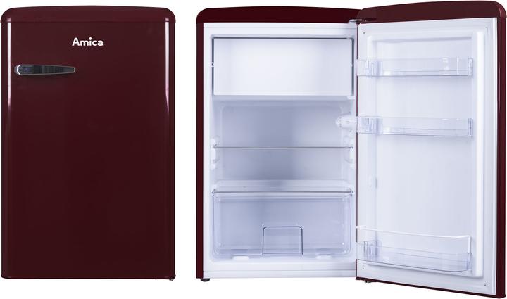 Produktbild Amica Khlschrank mit Gefrierfach KS 15611 R BxHxT 55 x 87.5 x 61.5 cm Khlteil 95 l Gefrierteil 13 (106 l)