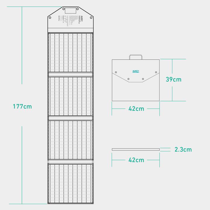Image du produit Aukey PowerHelio Y100 (100 W, 3.80 kg)