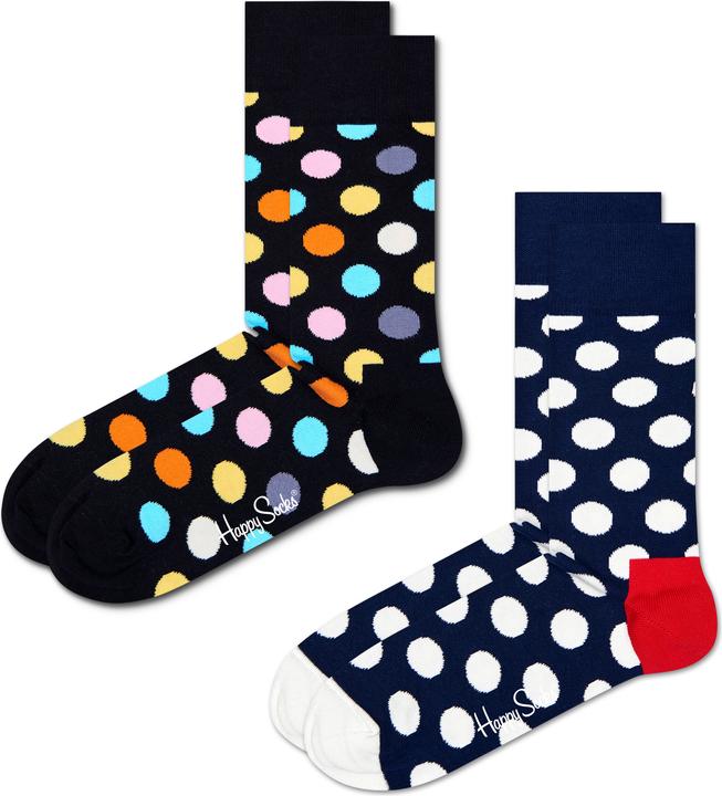 Happy Socks Classic Big Dot (2er Pack, 41 - 46)