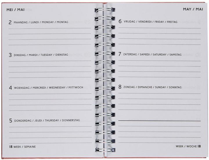 Image du produit Brepols Agenda Floral & Leaves 2023 707759940 ass., 1W/2S, 10x15cm (10 x 15 cm, Allemand, Anglais, Français, Néerlandais)