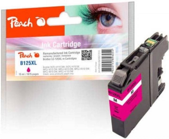 Produktbild Peach Tinte Brother LC-125/7 XL BK, C, M, Y (M)