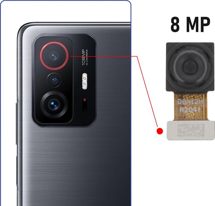 Actual product image Clappio Ultra wide-angle camera spare part (Xiaomi 11T Pro)