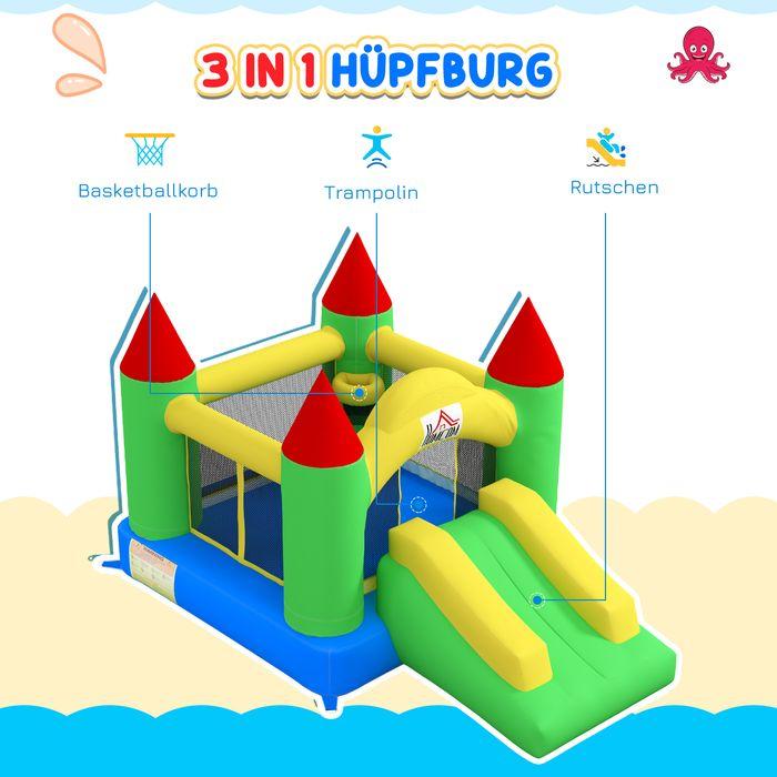 Produktbild Swisshandel24 Aufblasbare Hüpfburg (Rutsche Trampolin)