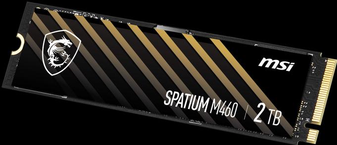 Actual product image MSI Dysk SSD Spatium M460 2 TB M.2 2280 PCI-E x4 Gen4 NVMe (S78-440Q490-P83) (2000 GB, M.2 2280)