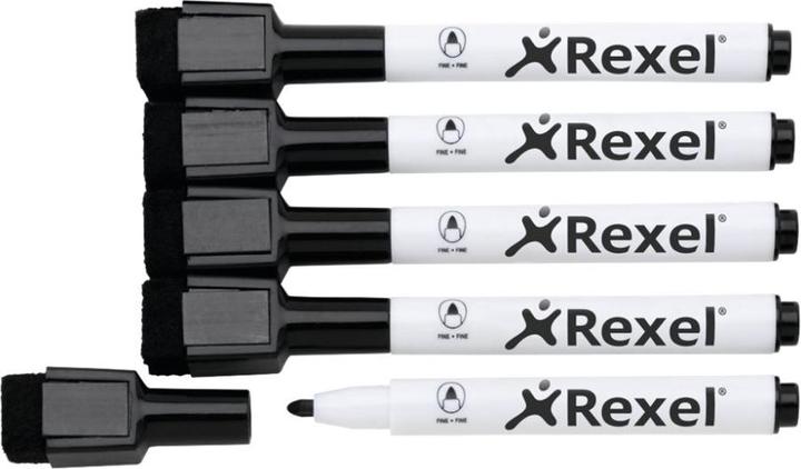 Produktbild Rexel Whiteboard-Marker (Schwarz, 2 mm, 6 x)