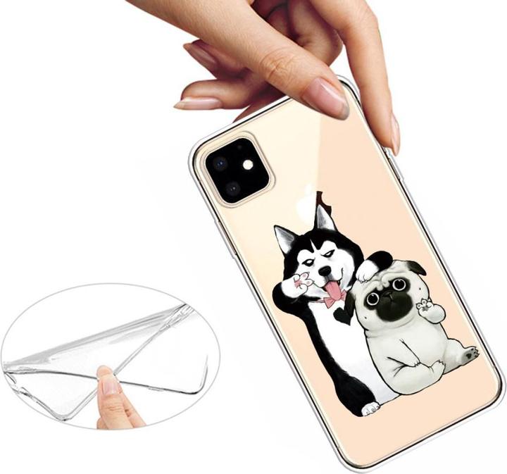 Produktbild Ueli Express iPhone 11 Super Slim Gummi Hülle coole Hunde (Apple iPhone 11)