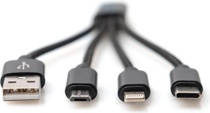 Produktbild Digitus 3-in-1 Ladekabel (0.15 m, USB 3.2 Gen 1)