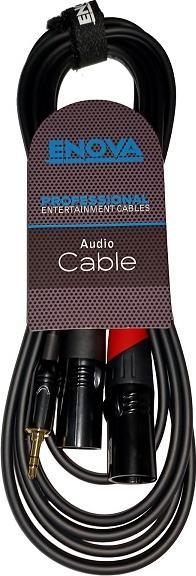 Immagine prodotto Enova Jack plug 3.5mm a 2 x XLR accoppiamento, 3m (3 m)