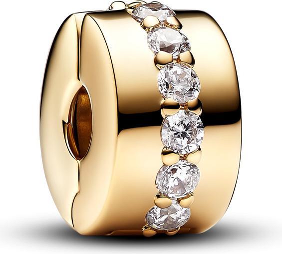 Pandora Funkelndes Clip Charm (Vergoldet, Metall)