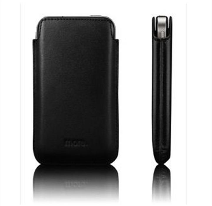 Produktbild more. Classic Collection Leder Case für iPhone 4/4S Schwarz (Apple iPhone 4s, Apple iPhone 4)