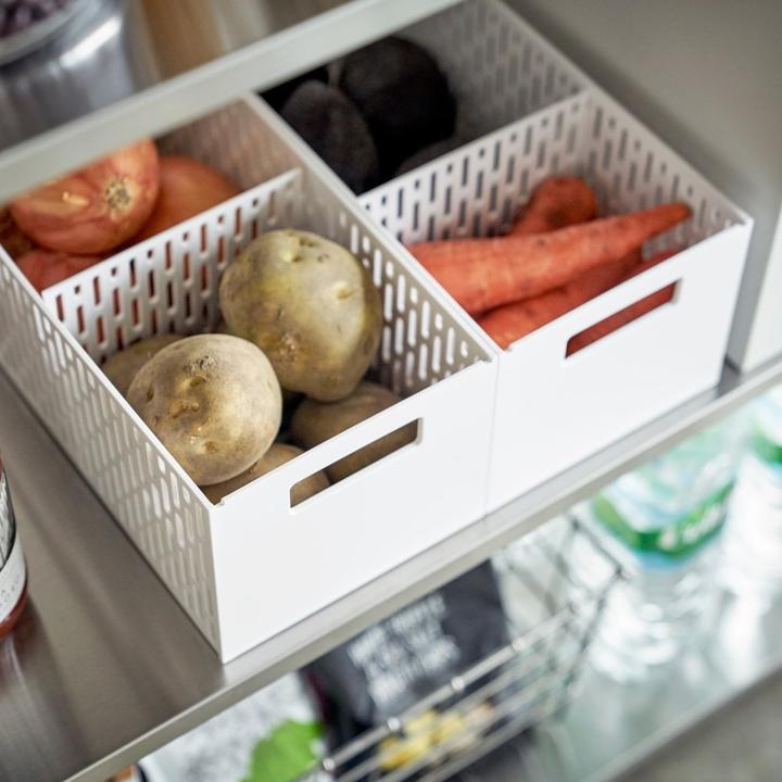 Actual product image Yamazaki TOWER vegetable basket (1 x, 15 x 32 x 12 cm)