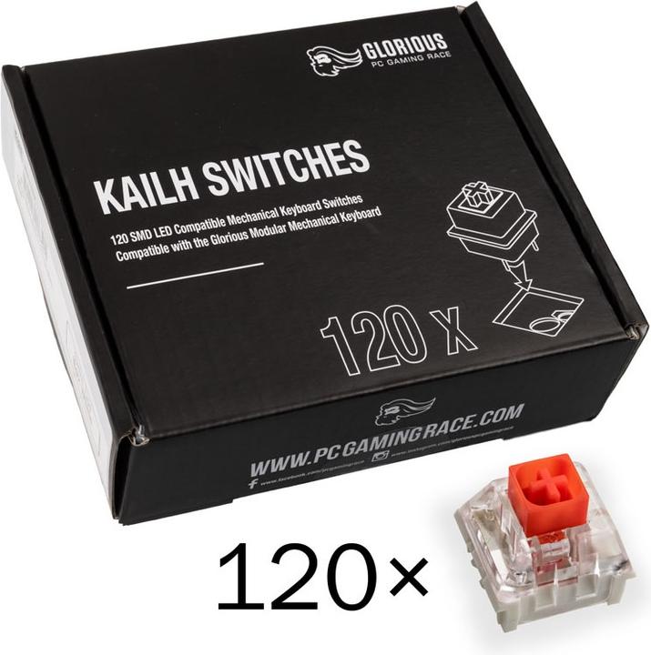 Image du produit Glorious PC Gaming Race Interrupteurs Kailh Box Red
