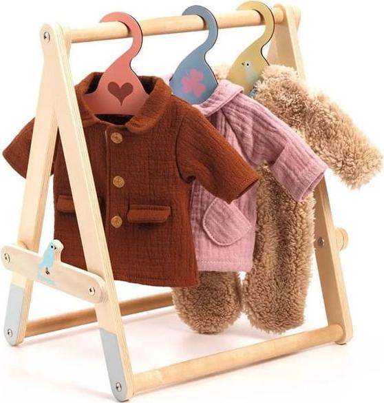 Produktbild Djeco Cloths rack incl. 3 hangers Pomea