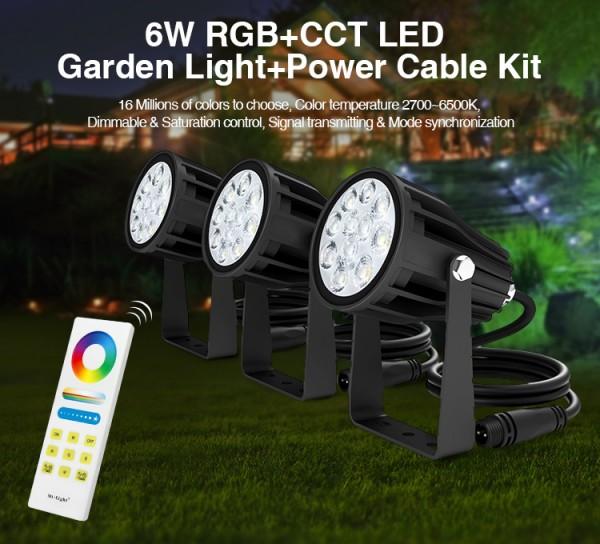 Produktbild Milight 3er Set Funk Smart LED Gartenspots 6W (550 lm, IP66)