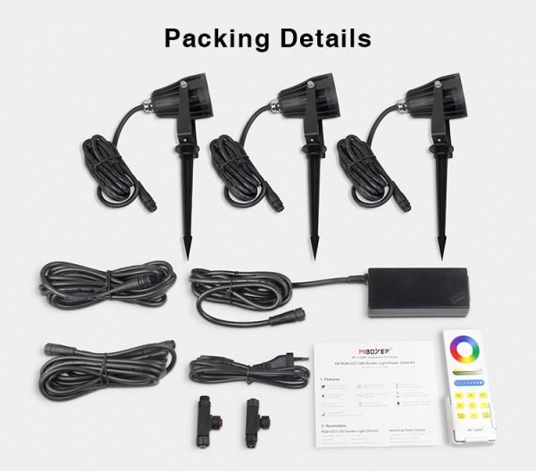 Produktbild Milight 3er Set Funk Smart LED Gartenspots 6W (550 lm, IP66)