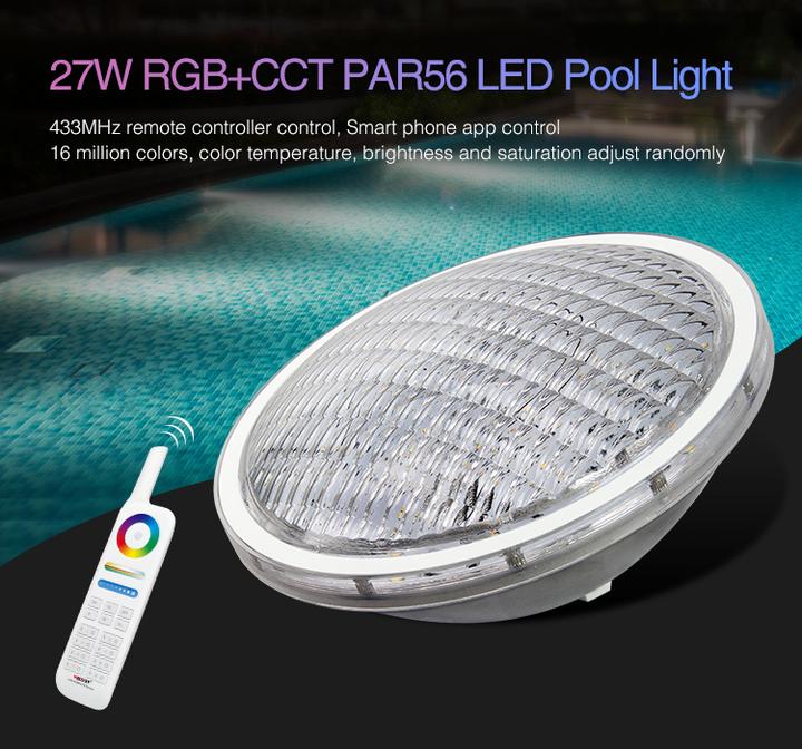 Immagine prodotto Milight 27W Wireless LED Pool Light RGB+KW/WW 24V PAR-56 (2600 lm, IP68)