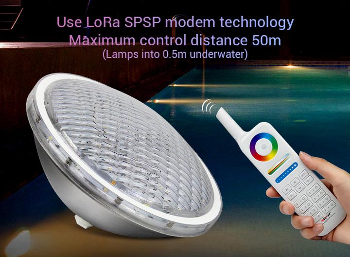 Immagine prodotto Milight 27W Wireless LED Pool Light RGB+KW/WW 24V PAR-56 (2600 lm, IP68)