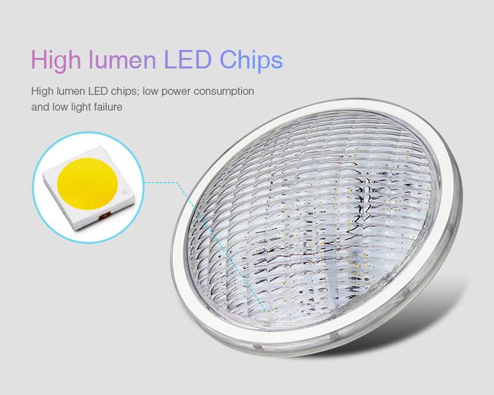Immagine prodotto Milight 27W Wireless LED Pool Light RGB+KW/WW 24V PAR-56 (2600 lm, IP68)