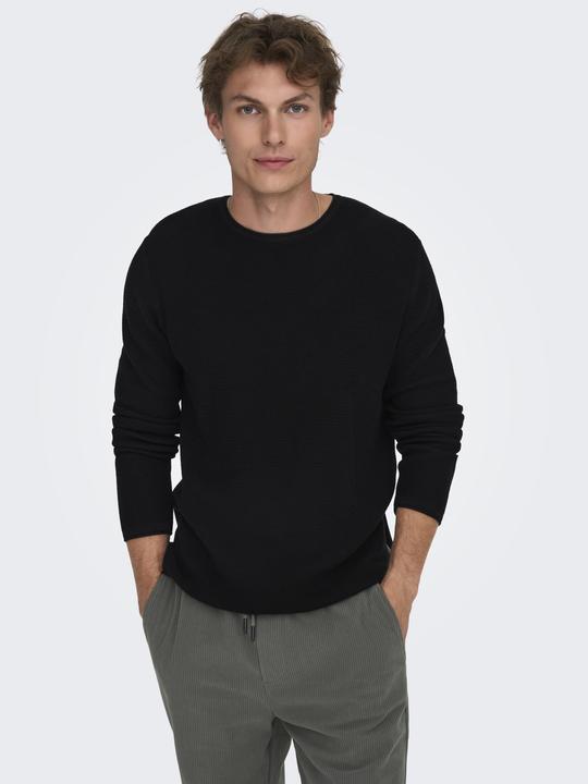 Produktbild Only & Sons Onseric Reg 12 Struc Crew Knit Noos (XS)