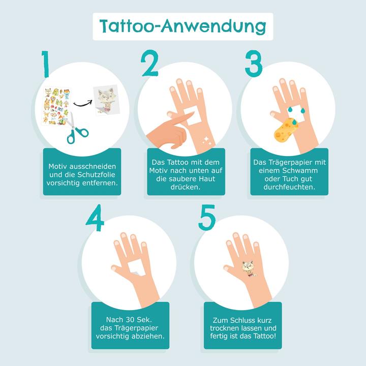 Produktbild Papierdrachen Kindertattoos