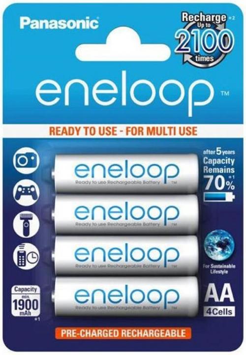 Panasonic eneloop (4 pz., AA, 1900 mAh)