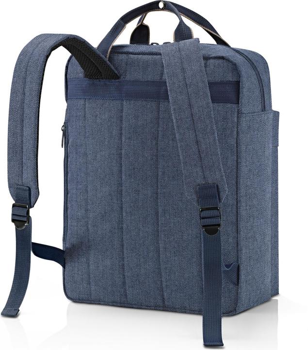 Actual product image reisenthel Backpack Allday M Herringbone Dark Blue (15 l)