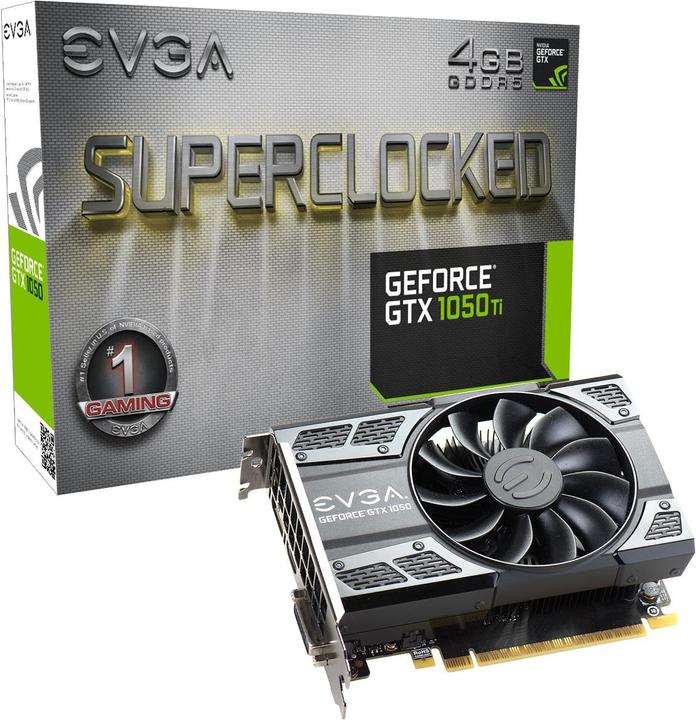 Actual product image EVGA GeForce GTX 1050 Ti SC Gaming (4 GB)
