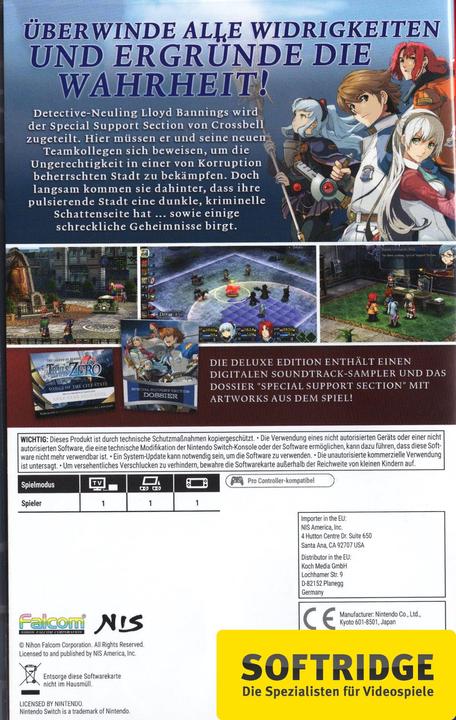 Image du produit NIS La légende des héros : Trails from Zero (Switch, DE)