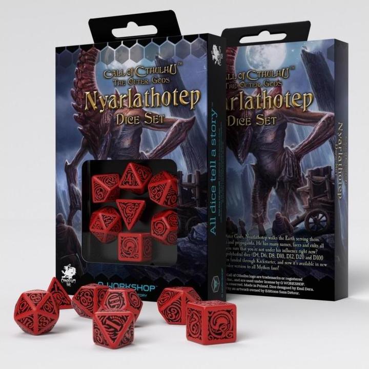 Produktbild Q Workshop SCTN62 - COC The Outer Gods Nyarlathotep, Würfelset (7)