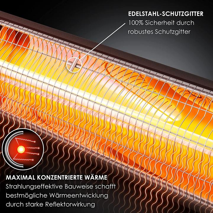Produktbild Kesser Infrarotstrahler 2500W mit Fernbedienung (Schwarz)