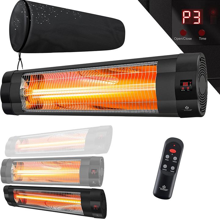 Produktbild Kesser Infrarotstrahler 2500W mit Fernbedienung (Schwarz)