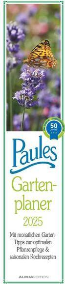 Produktbild Alpha Edition Paules Gartenplaner 2025, 11,3x49,5cm, Streifenkalender mit einer Spalte für (Deutsch)