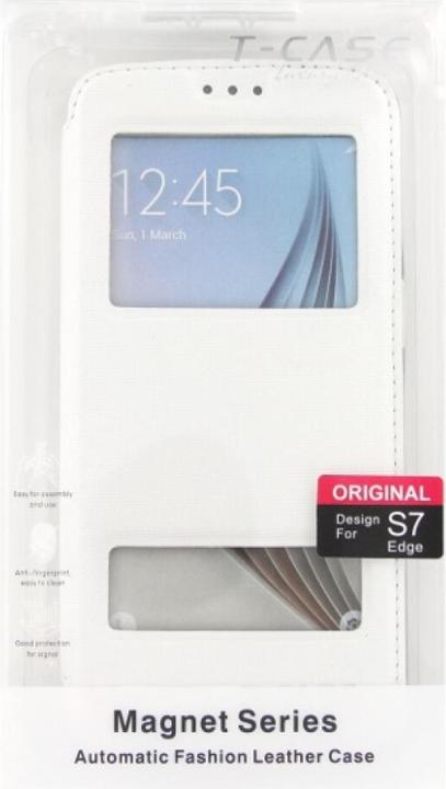 Actual product image T Case T-CASE Lux Magnet FlipCase Samsung S7 Edge white (Samsung Galaxy S7 Edge)