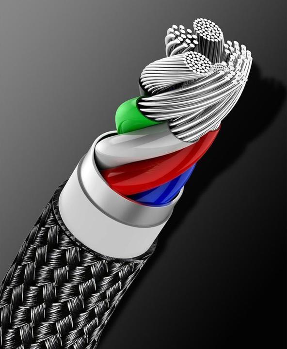 Productafbeelding Baseus USB 2.0 Kabel Tungsten Goud 20W PD USB C - Lightning 2 m (2 m, USB 2.0, 20 W)