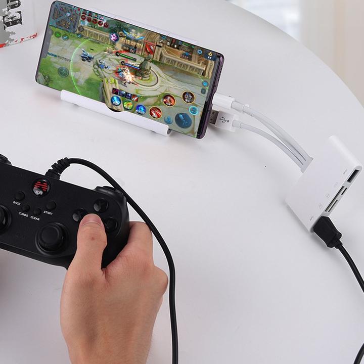 Image du produit Apfelkiste Lecteur de carte Lightning vers SD/MicroSD & adaptateur de charge pour Apple (Lightning, MicroDot, USB Type C, USB-A)