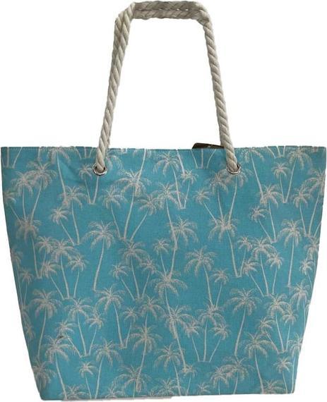 Produktbild MICA Living Strandtasche mit Palmen - ca. 38 x 14 x 38 cm