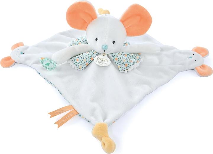 Produktbild Doudou et Compagnie Schmusetuch Maus mit Fingerpuppe 30cm