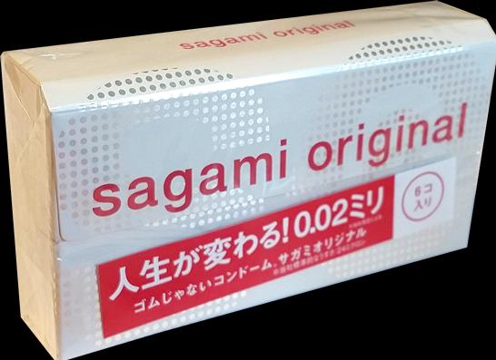 Sagami Original 0.02, latexfrei, 6 ultradünne Polyurethan Kondome, 55mm (6 Stk.)