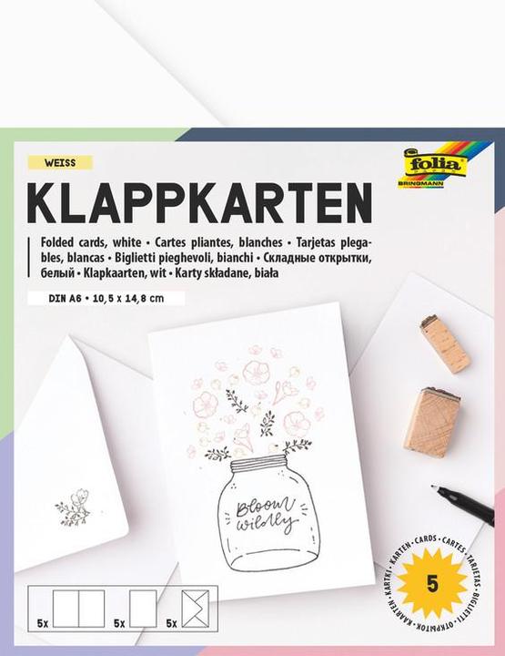 Produktbild Folia Doppelkarten (5 Stk.)