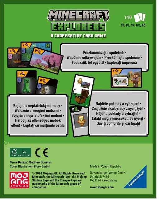 Image du produit Ravensburger Jeu de cartes Minecraft Explorers