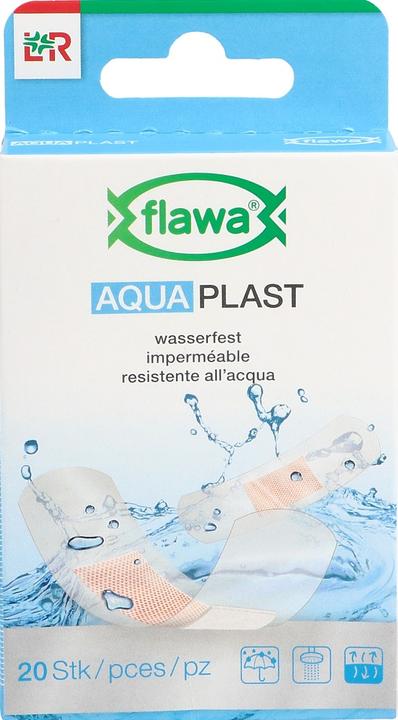 Actual product image Flawa Aqua Plast plaster strips waterproof 2 sizes 20 pcs (20 x)