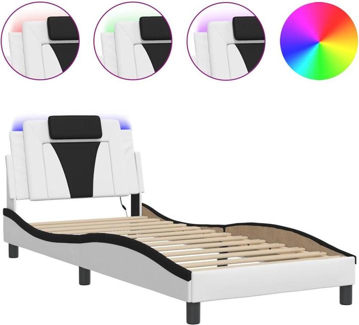 Immagine prodotto VidaXL Struttura del letto con similpelle a LED (90 x 200 cm)