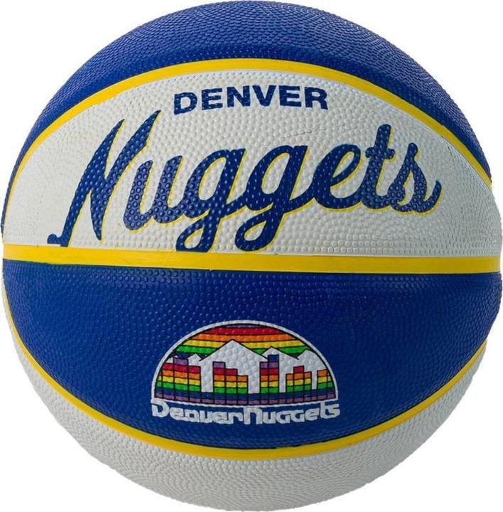 Wilson Nba Team Retro Basketball Mini Den Nuggets (3)