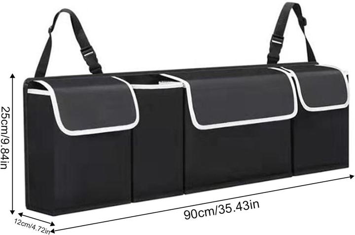 Produktbild König Design Auto Kofferraumtasche Aufbewahrung KFZ Rücksitz Zubehör Tasche Organizer Hänge