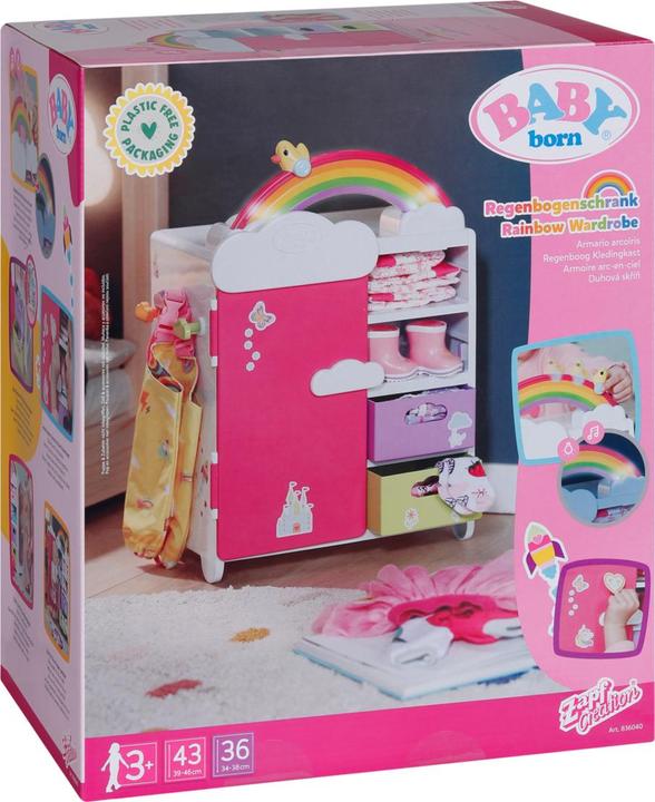 Actual product image Zapf Creation Rainbow wardrobe