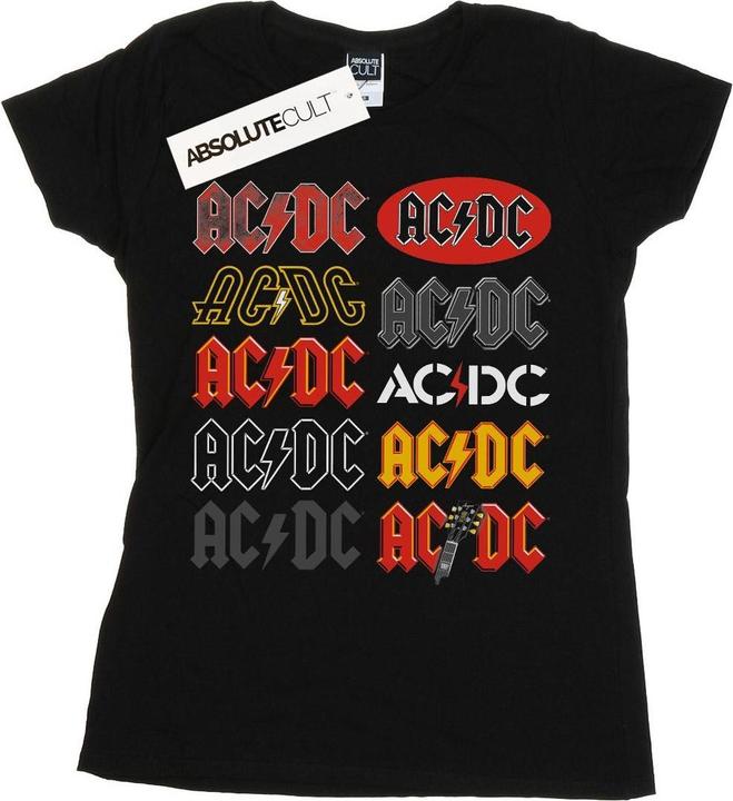AC/DC Multi Logos TShirt aus Baumwolle
