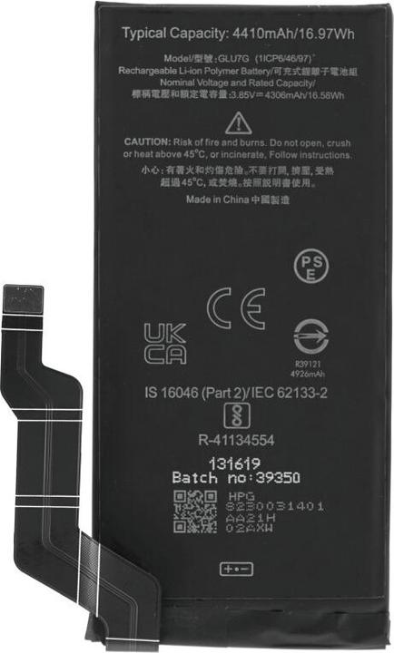 Actual product image OEM MPS battery GLU7G for Google Pixel 6a